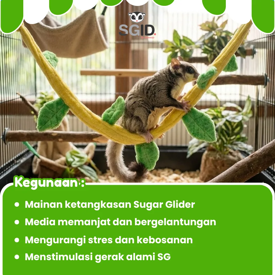 ADEWAP GLIDER Leaf Climbing Panjatan Flanel Sugar Glider