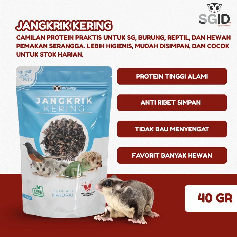 ADEWAP GLIDER Paket Hemat 3 Serangga Nutrisi Protein Sugar Glider