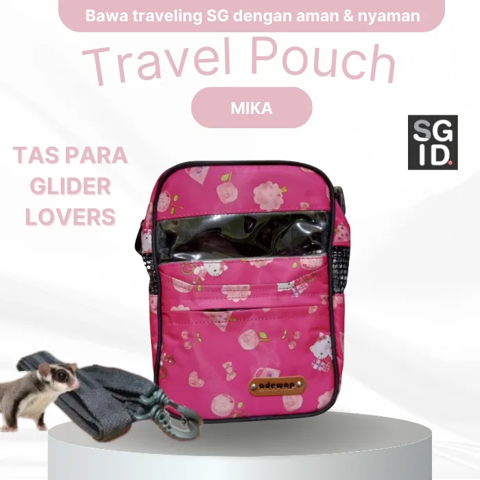 SGID Tas Hewan Kantong Perjalanan Travel Pouch Mika Sugar Glider