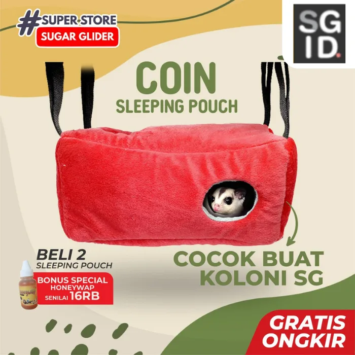 Kantong Tidur Sleeping Pouch big size untuk Sugar glider tupai hamster