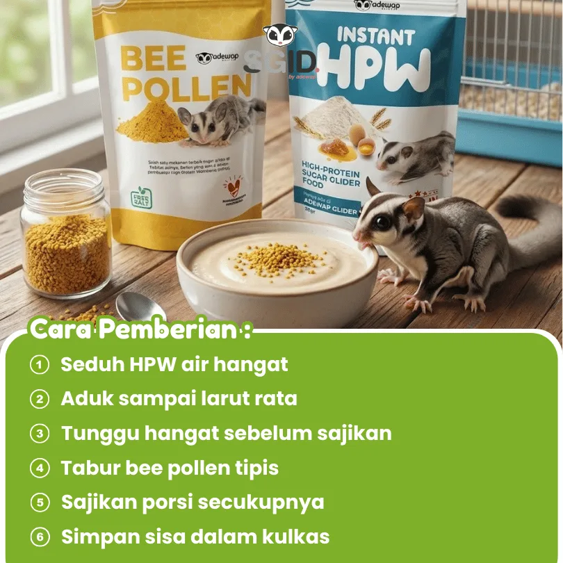 ADEWAP GLIDER Paket Hemat 2 Nutrisi Protein Wajib Sugar Glider