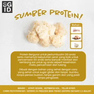 ADEWAP GLIDER Frozen Food Bunga Kol Meatball Glider Chicken For Sugar Glider