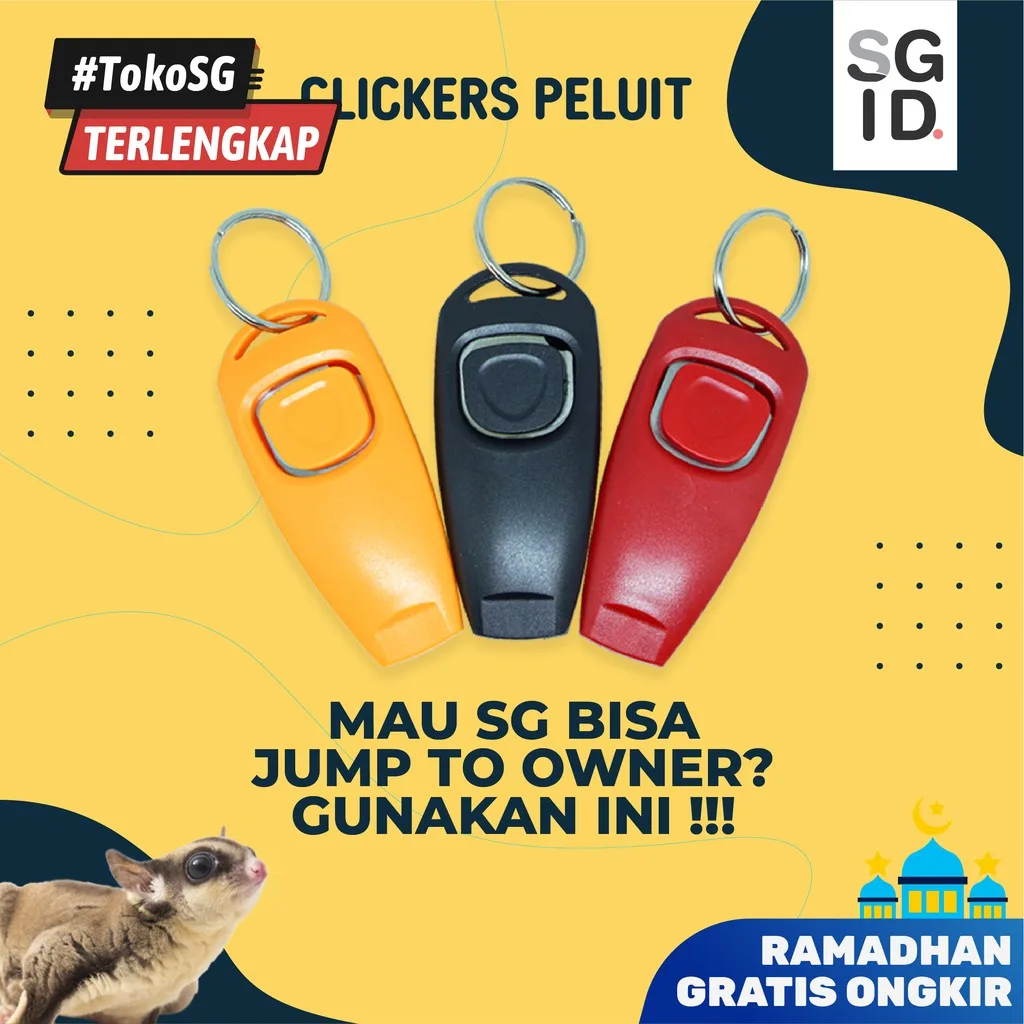 ADEWAP GLIDER Clickers Peluit Ultrasonic Alat Latihan Sugar Glider
