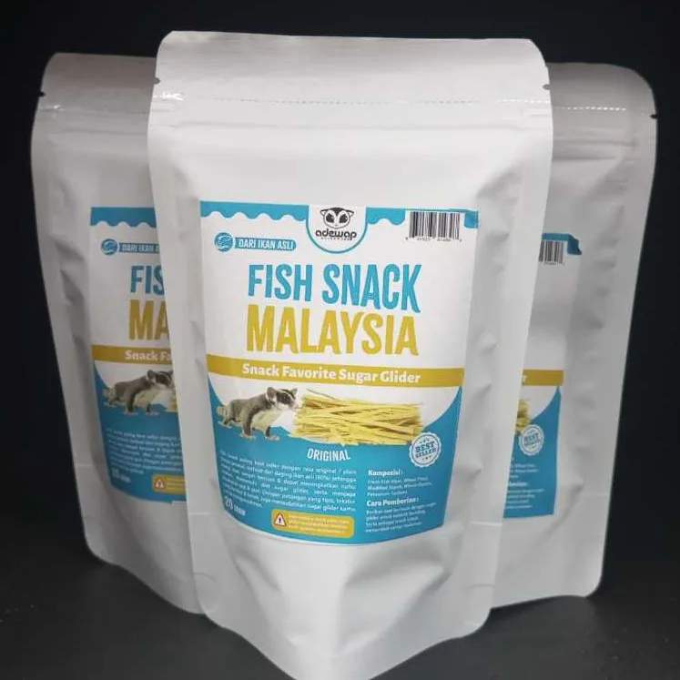 FISH SNACK MURAH SUGAR GLIDER IMPORT MALAYSIA CAMILAN BONDING SG FAVORIT SUGER GLIDER