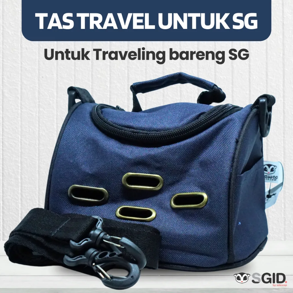 Bonding Bag Crusty / Travel Pouch Sugar Glider Tupai Landak Mini Cincila
