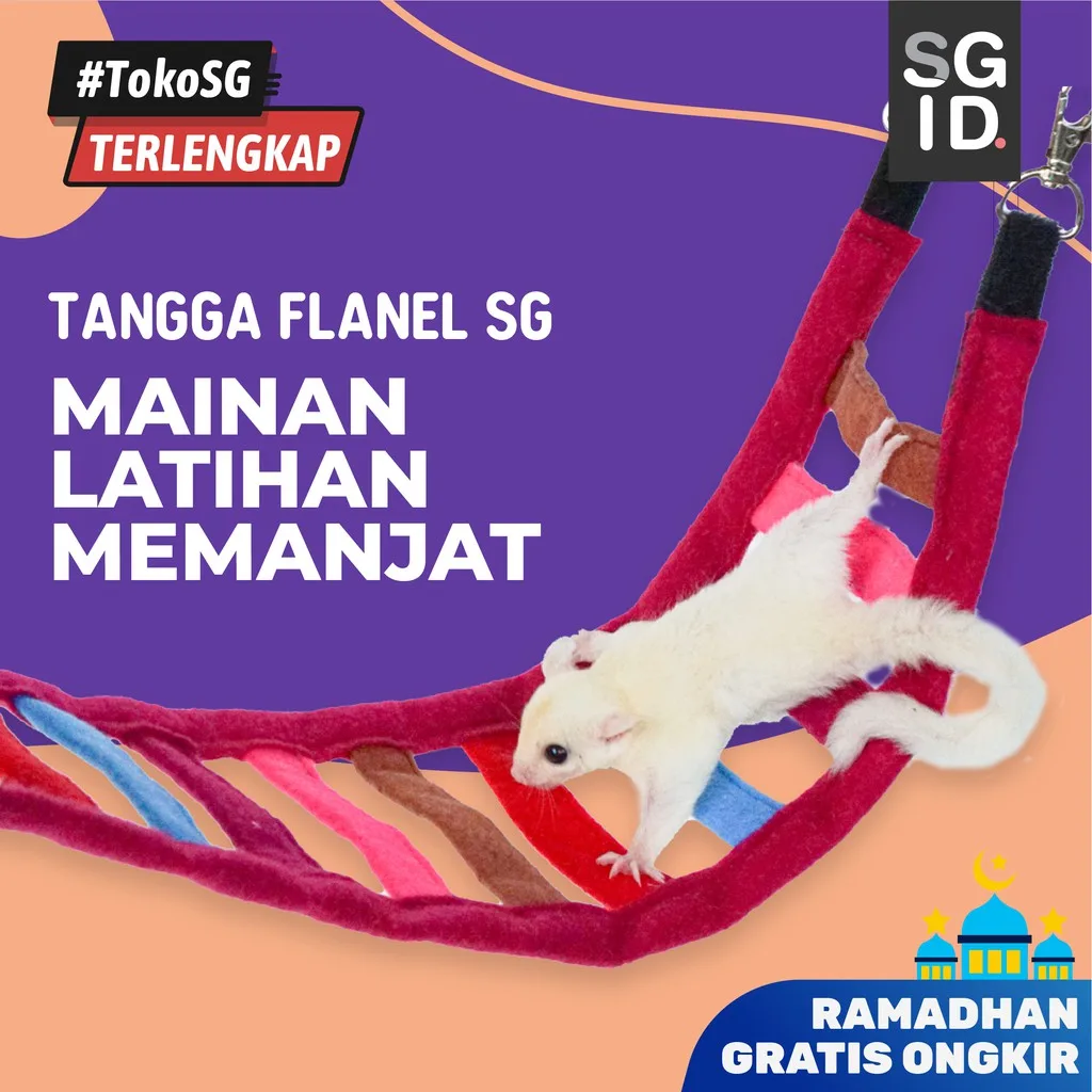 ADEWAP GLIDER Tangga Flanel Mainan Panjat Sugar Glider