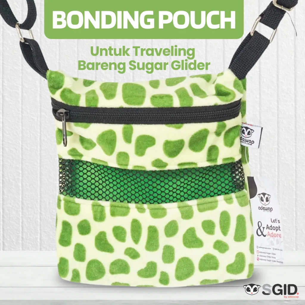 Bonding pouch sugar glider SIMPLE lembut murah Bounding Sling Bag Sugar glider joey