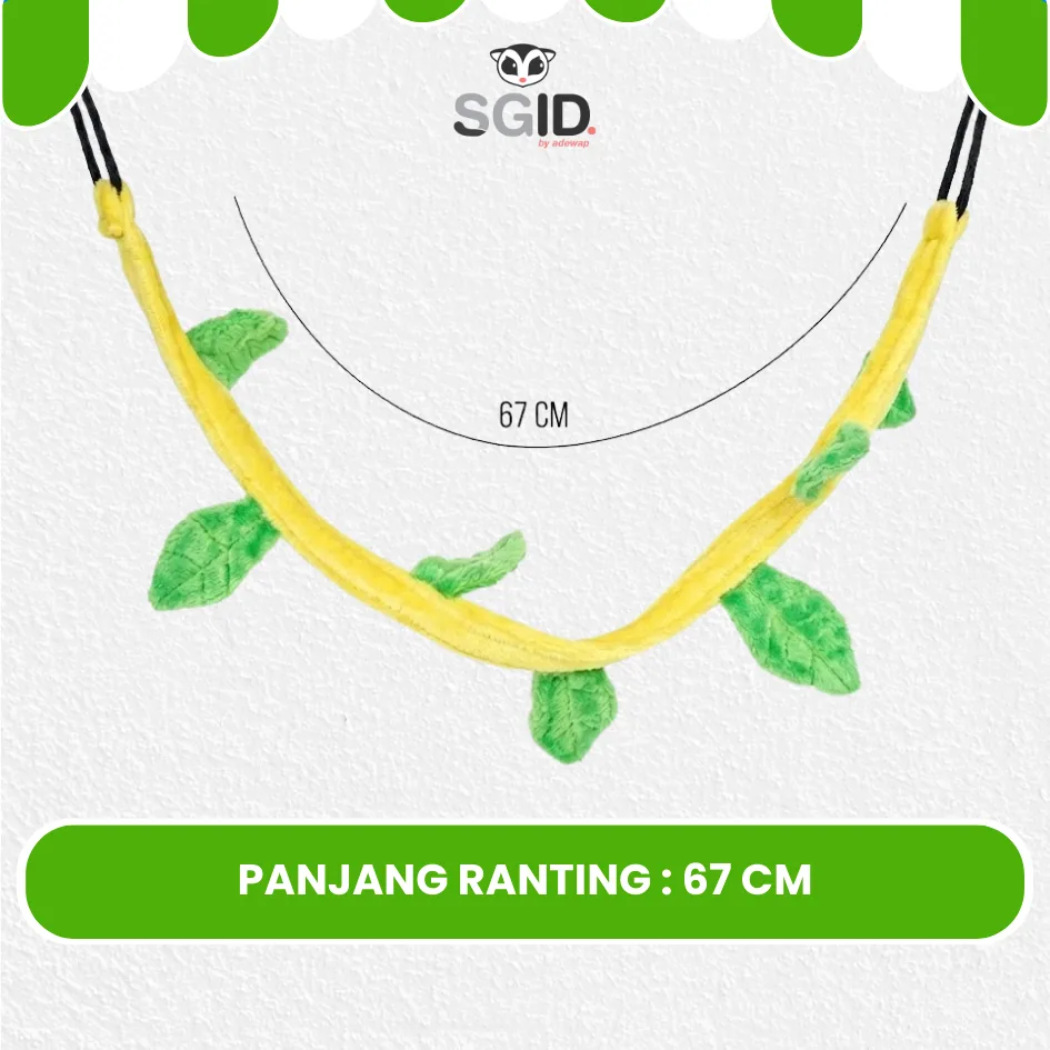 ADEWAP GLIDER Leaf Climbing Panjatan Flanel Sugar Glider