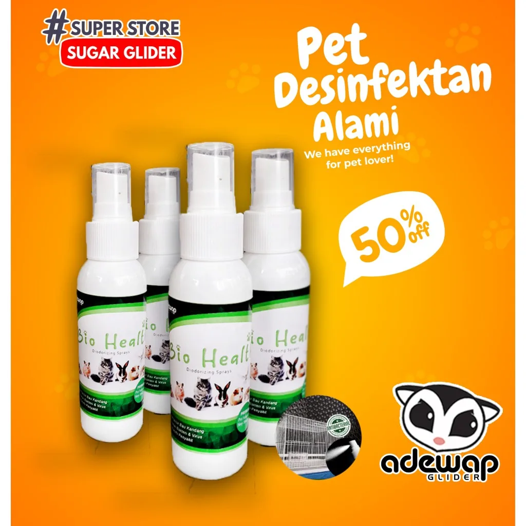 ADEWAP GLIDER Bio Health Disinfektan Kandang Hewan Peliharaan