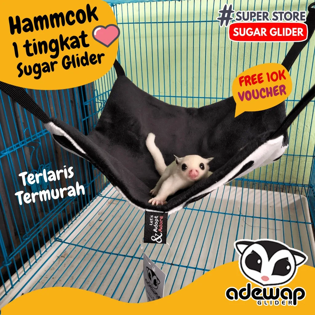 ADEWAP GLIDER Hammock Sleeping Pouch 1 Tingkat Tempat Tidur Sugar Glider