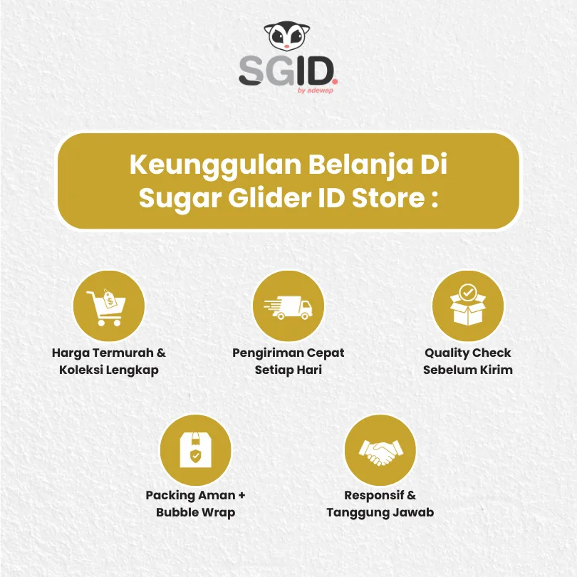 ADEWAP GLIDER Fruity Bits Pelet Buah Kering Makanan Sugar Glider