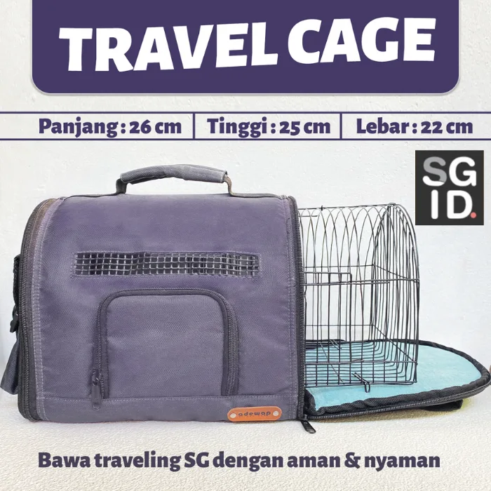 ADEWAP GLIDER Travel Cage Curve For Sugar Glider  - Tidak Termasuk Kandang Kecil
