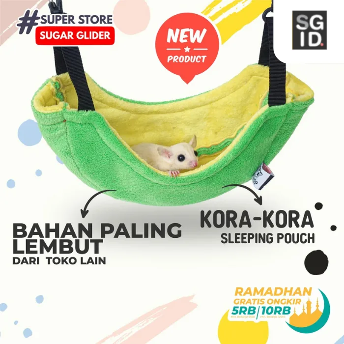 Sleeping Pouch Kora Kora Aksesoris / Mainan Tempat Tidur Sugar Glider