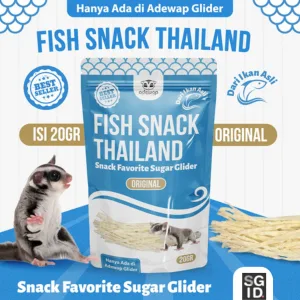 ADEWAP GLIDER Fish Snack Thailand Cemilan Snack Sugar Glider