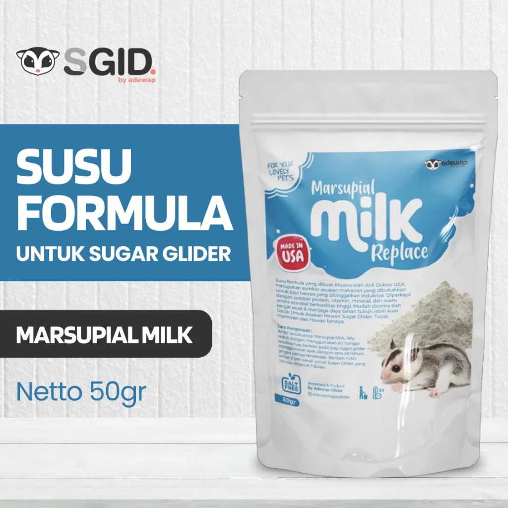 ADEWAP GLIDER Marsupial Milk Replacer Possum Pengganti Susu Sugar Glider