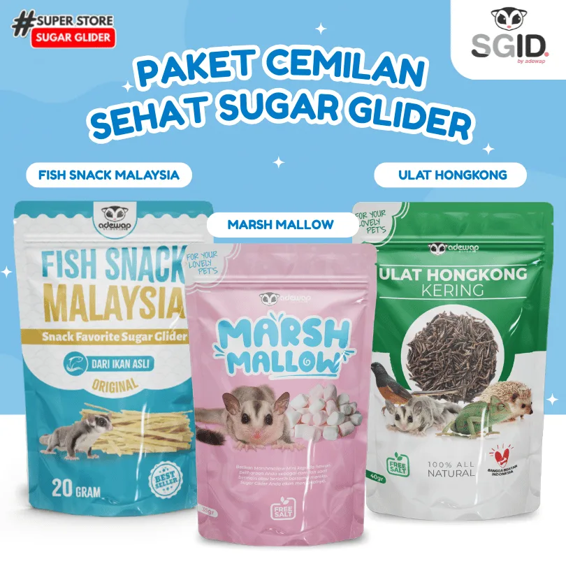 ADEWAP GLIDER Paket Hemat Cemilan Sugar Glider