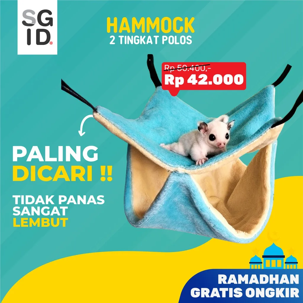 ADEWAP GLIDER Sleeping Pouch Sugar Glider Hammock 2 Tingkat Tempat Tidur Kasur & Peralatan Aksesoris