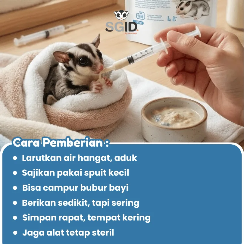 ADEWAP GLIDER Marsupial Milk Replacer Possum Pengganti Susu Sugar Glider