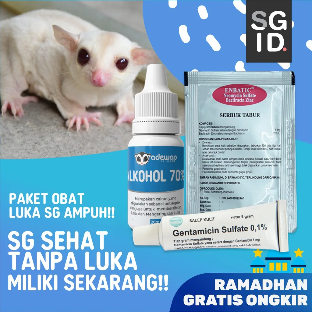 ADEWAP GLIDER Paket Hemat Obat Terluka Hewan Sugar Glider