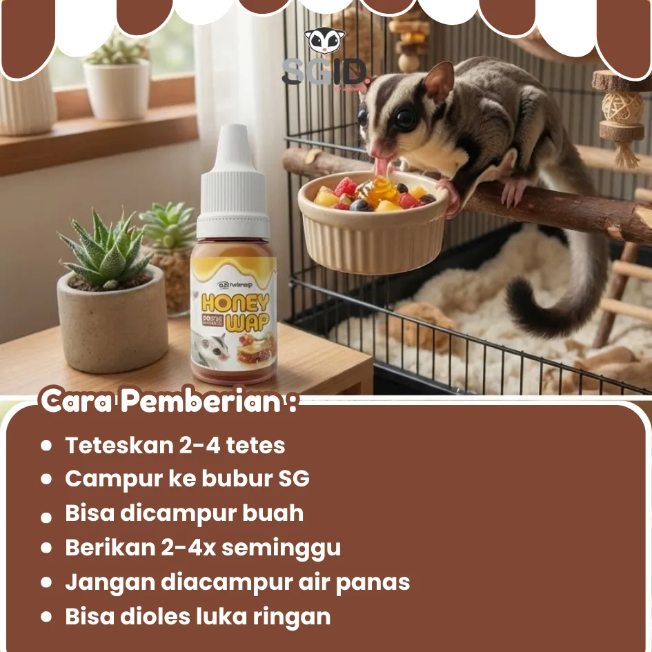 ADEWAP GLIDER Honeywap Madu Murni Sugar Glider - 30ml