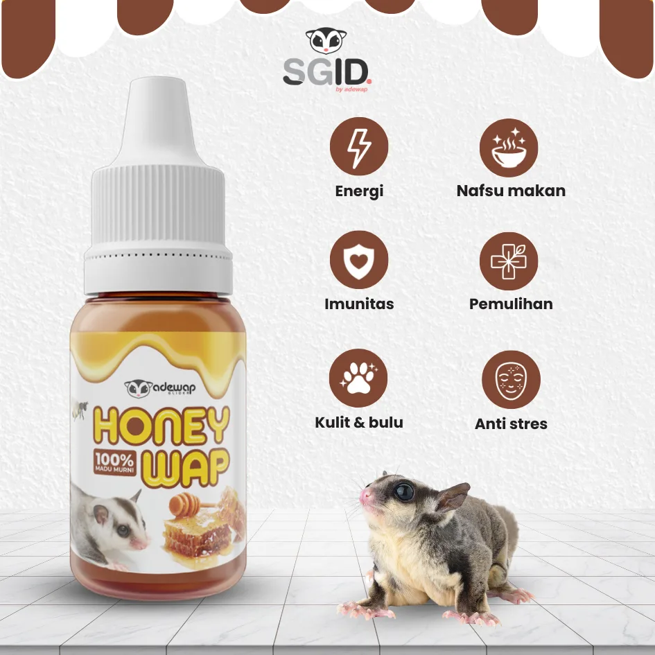 ADEWAP GLIDER Honeywap Madu Murni Sugar Glider - 30ml