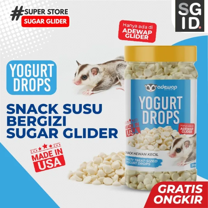 SUGAR GLIDER STAR Yogurt Drops Snack Susu Cemilan Sugar Glider Import USA