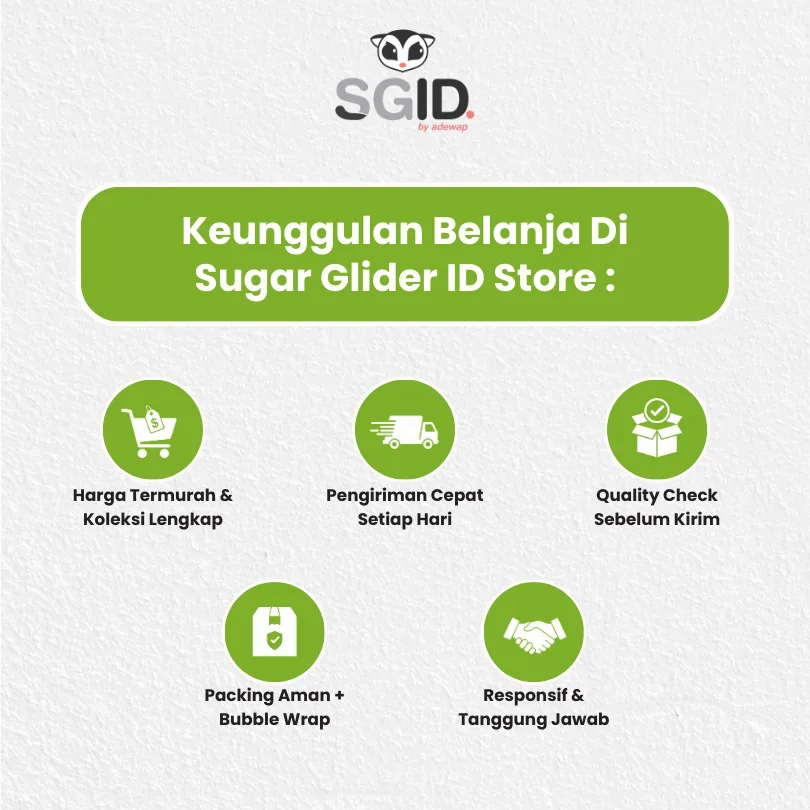 ADEWAP GLIDER Paket Hemat 2 Nutrisi Protein Wajib Sugar Glider