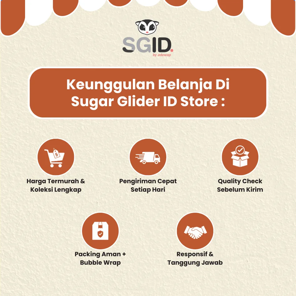 ADEWAP GLIDER Paket Pellet Sugar Glider