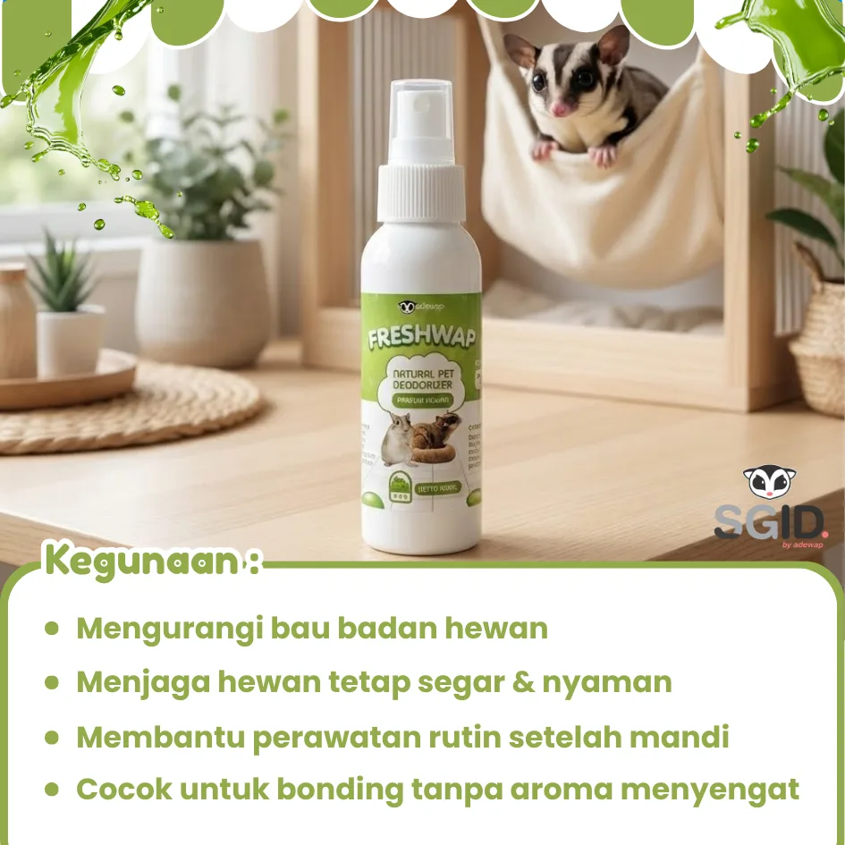 ADEWAP GLIDER Freshwap Parfum Pewangi Hewan Peliharaan Sugar Glider