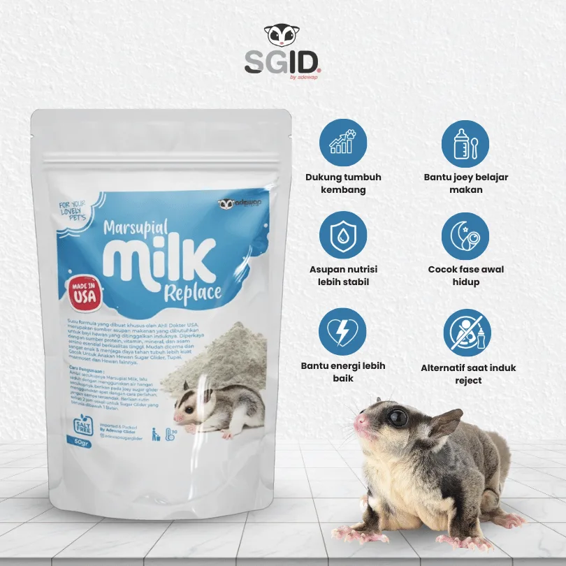 ADEWAP GLIDER Marsupial Milk Replacer Possum Pengganti Susu Sugar Glider
