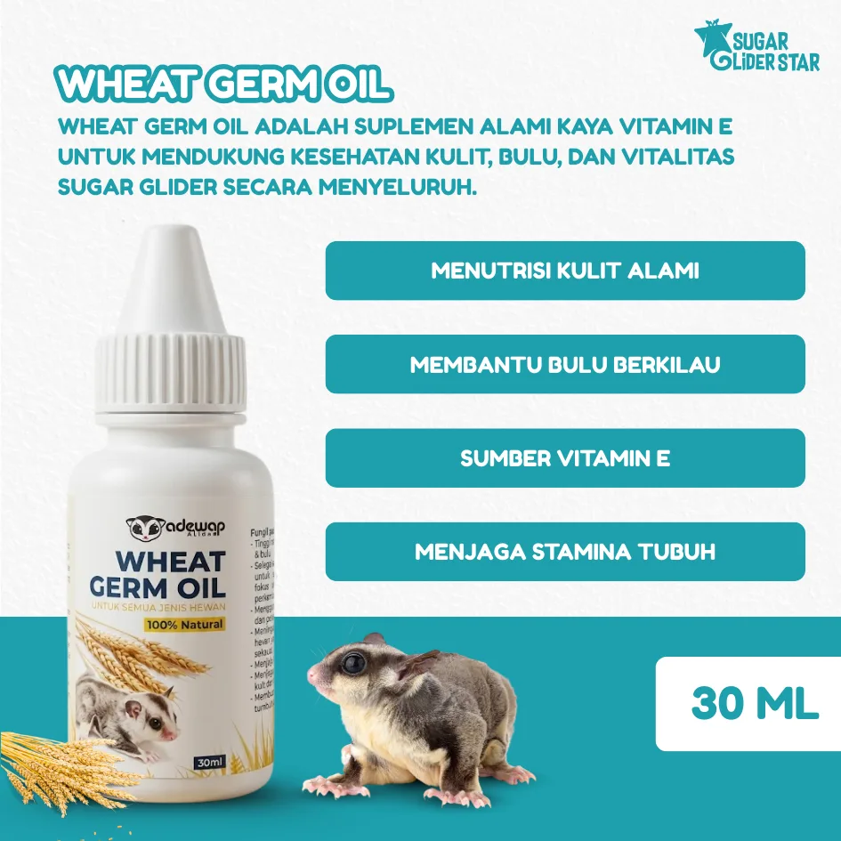 ADEWAP GLIDER Paket Multivitamin Sugar Glider : Vitamin A , Vitamin E & Omega 3