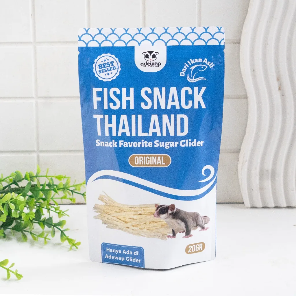 ADEWAP GLIDER Fish Snack Thailand Cemilan Snack Sugar Glider