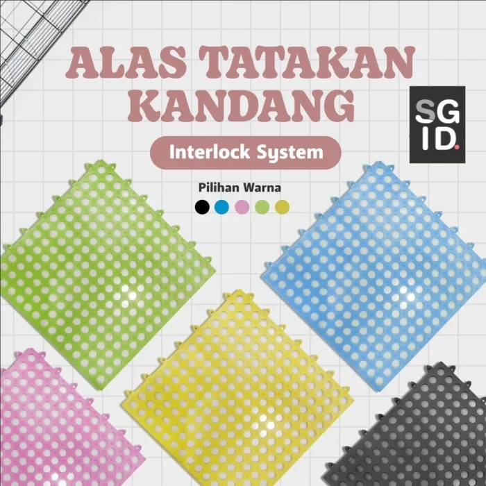ADEWAP GLIDER Alas Kandang Karet Interlock Bongkar Pasang Sugar Glider