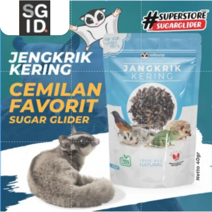 ADEWAP GLIDER Dried Cricket Jangkrik Kering Sugar Glider
