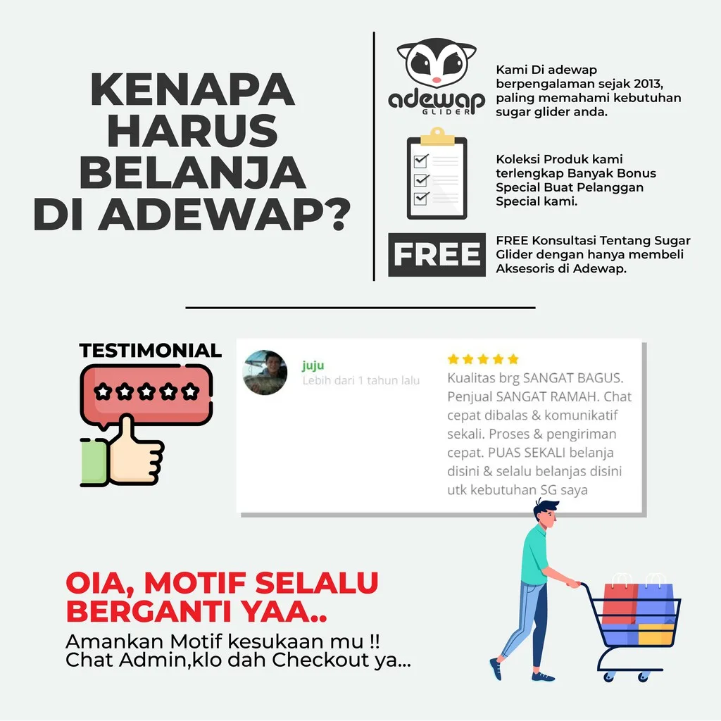 ADEWAP GLIDER Travel Cage Curve For Sugar Glider  - Tidak Termasuk Kandang Kecil