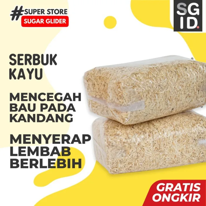 SUGAR GLIDER STAR Serbuk Kayu Alas kandang Hamster & Sugar Glider