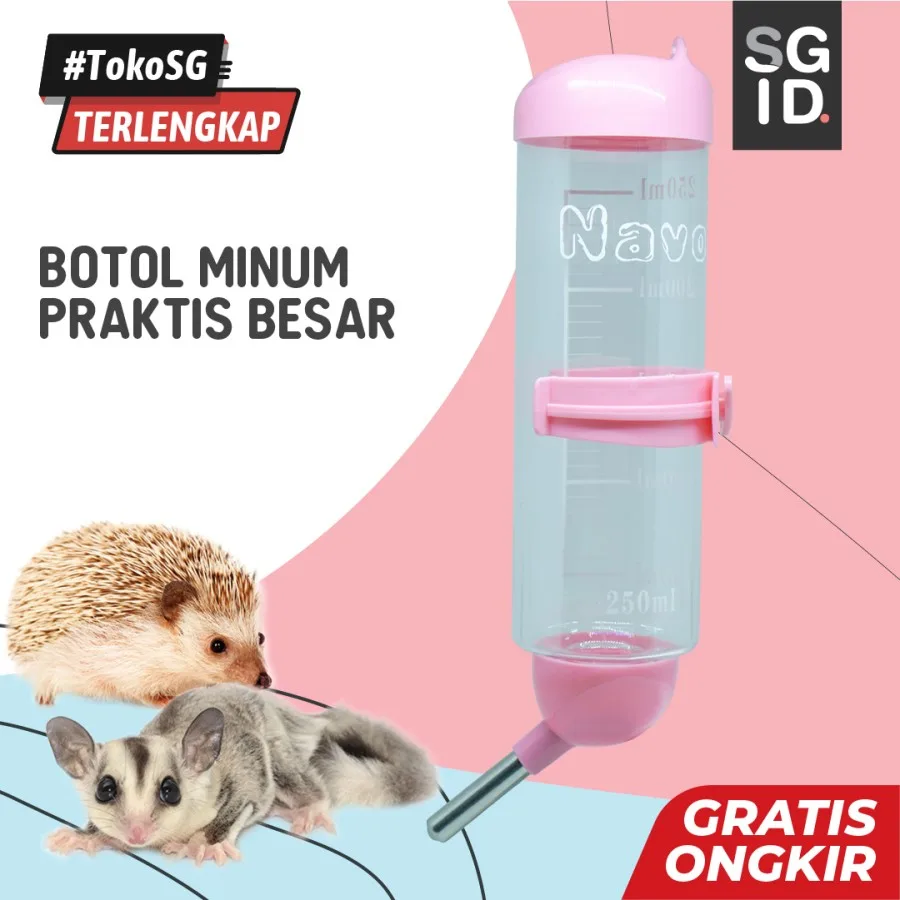 SGID Botol Minum Navo  Pet Drink Sugar Glider Kelinci Hamster Kucing Ukuran Besar