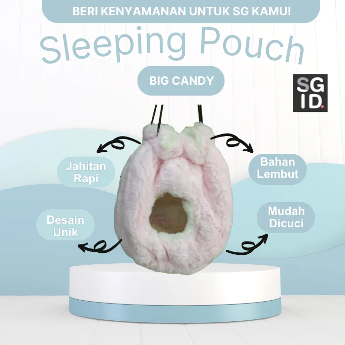 ADEWAP GLIDER Sleeping Pouch Candy Bag Tempat Tidur Sugar Glider - Motif