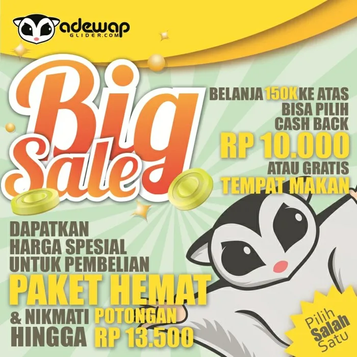 ADEWAP GLIDER Tas Selempang Rajut Sugar Glider Aksesoris Lucu