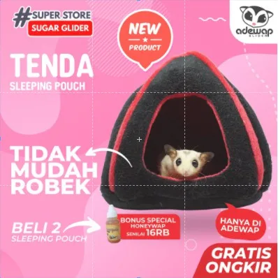 SUGAR GLIDER STAR Sleeping Pouch Bentuk Tenda Tempat Tidur Sugar Glider
