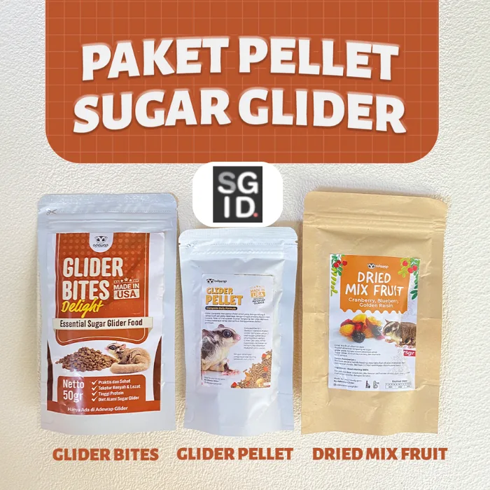 ADEWAP GLIDER Paket Pellet Sugar Glider