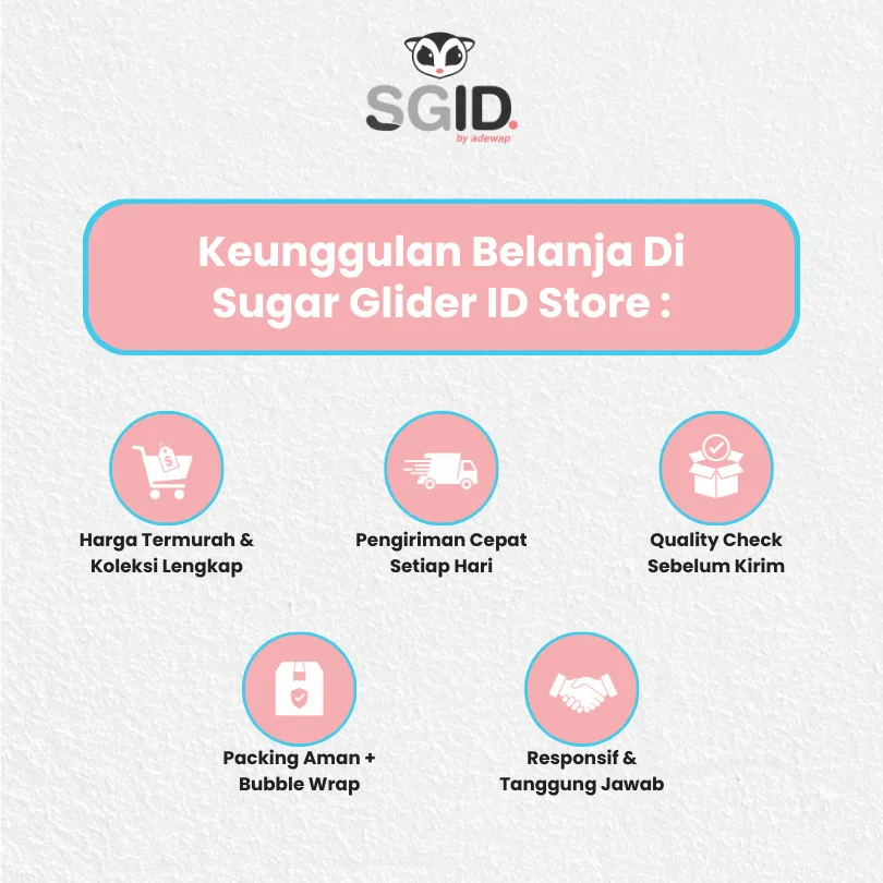 ADEWAP GLIDER Mini Marshmallow Snack Sugar Glider Snack Camilan Sugar Glider - 35gr