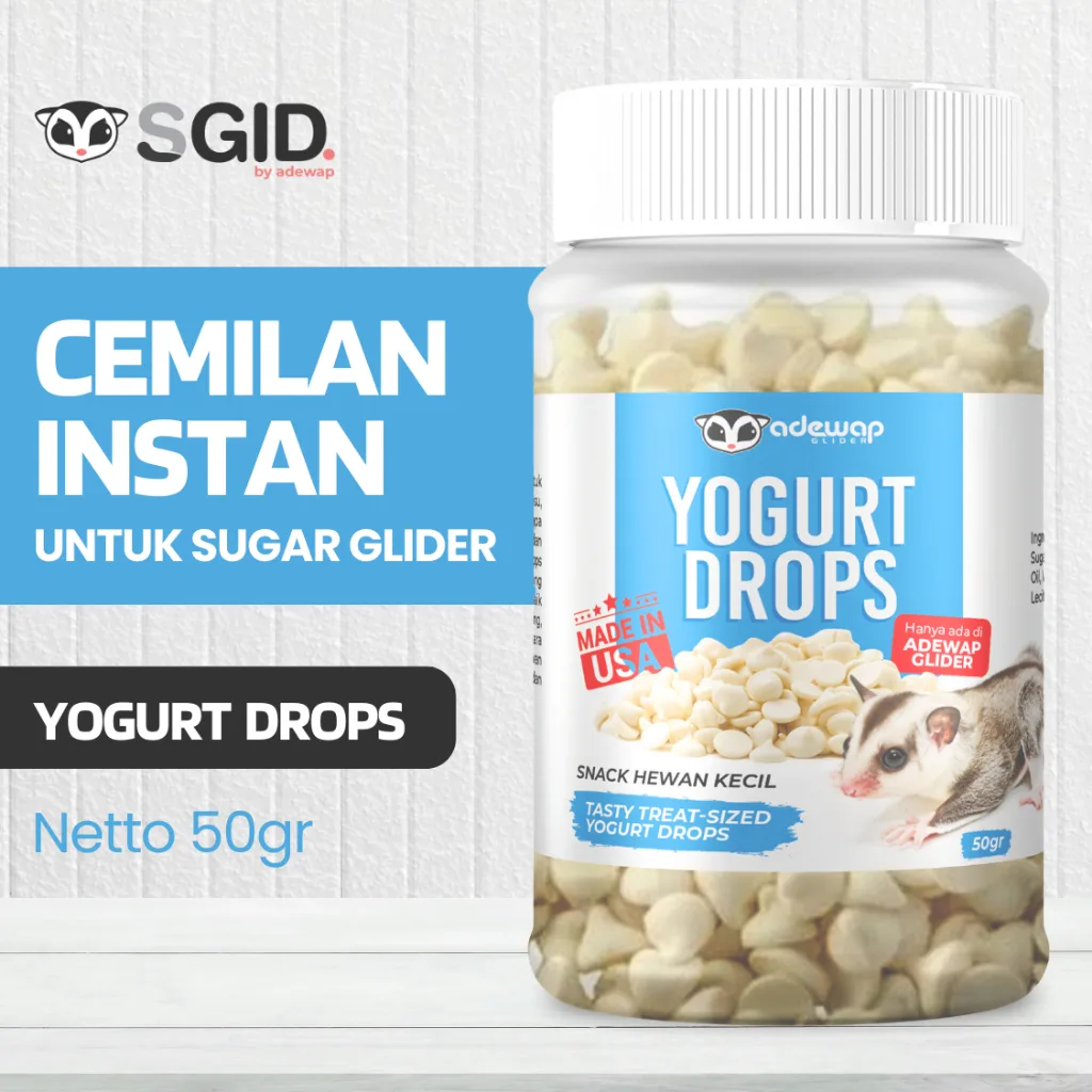 SUGAR GLIDER STAR Yogurt Drops Snack Susu Cemilan Sugar Glider Import USA