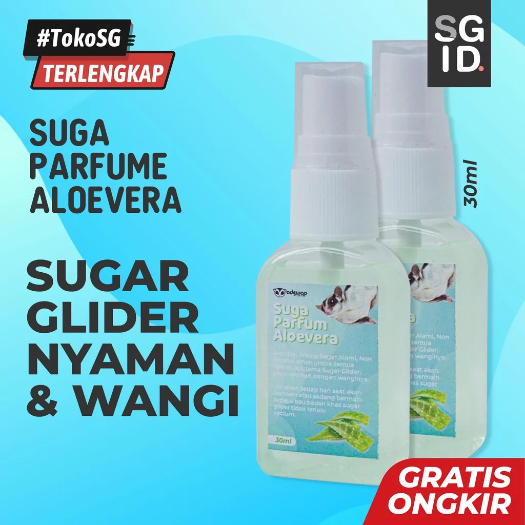 PARFUM ALOEVERA / PENGHARUM SPRAY SUGAR GLIDER / PARFUM HEALTHY HEWAN PELIHARAAN
