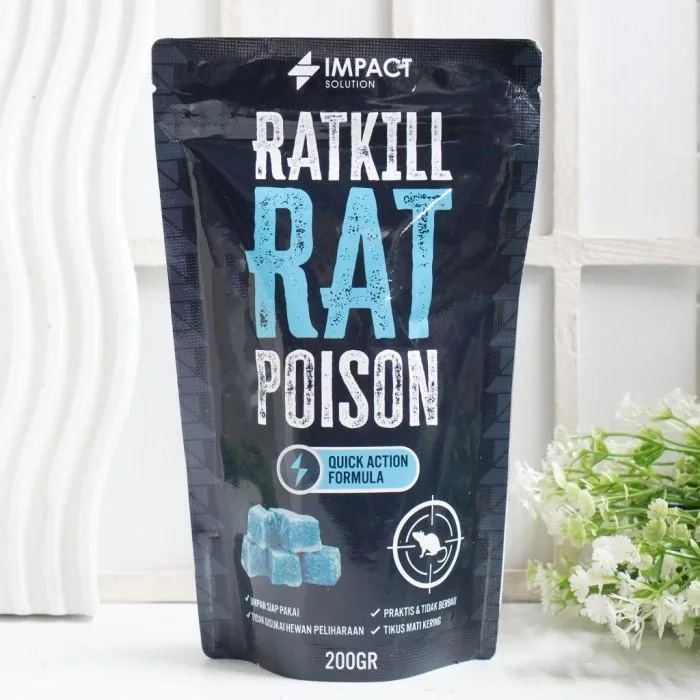 IMPACT Rat Killer Racun Tikus Paling Ampuh Mati Kering Obat Pembasmi Tikus 200gr