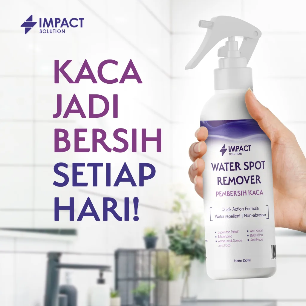 IMPACT Pembersih Jamur Kaca 250ml | Penghilang Jamur & Kerak Kaca Kamar Mandi Ampuh Anti Noda