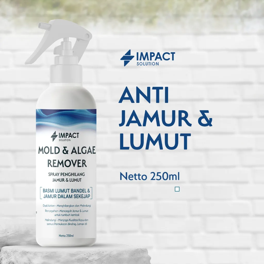 IMPACT Obat Lumut Lantai 250ml | Pembersih Keramik Kamar Mandi Penghilang Lumut & Noda Ampuh Anti Licin