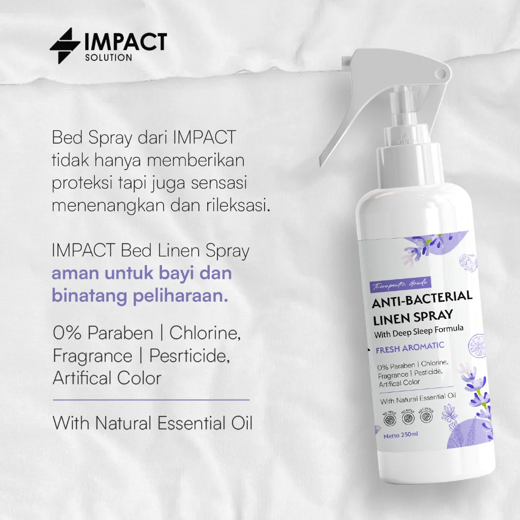 IMPACT Parfum Kasur dan Bantal Pengharum Kasur Linen Spray Aromatherapy Tidur Nyenyak Deep Sleep