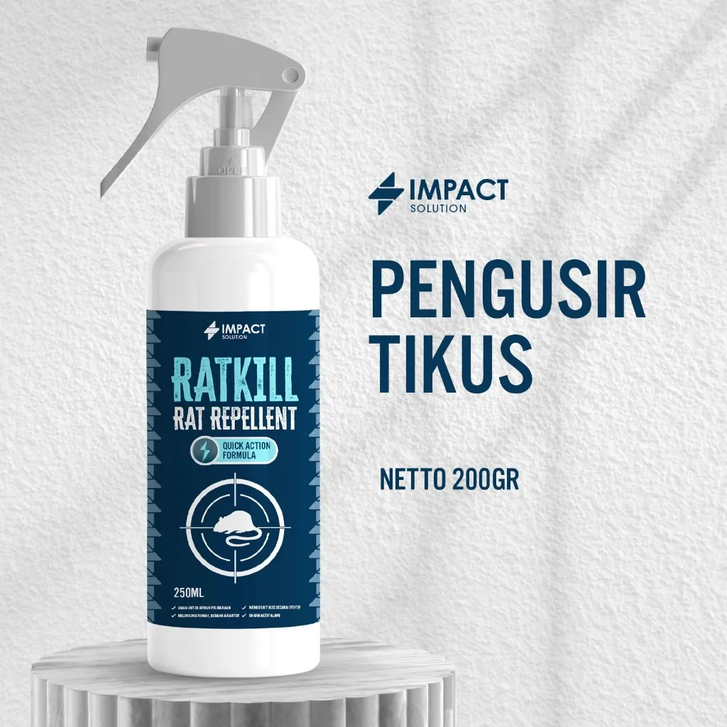 IMPACT Pengusir Tikus 250ml | Rat Repellent Semprotan Anti Tikus Ampuh Penghalau Tikus Rumah