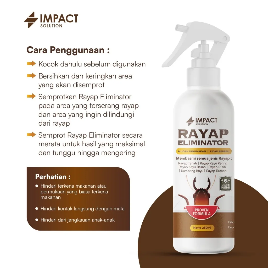IMPACT Obat Rayap Kayu dan Tembok 250ml